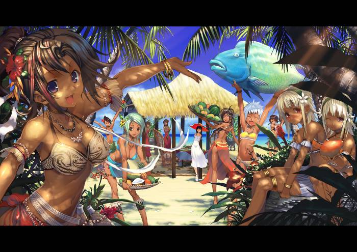 chiboard-b1t51332-20100731_Konachan.com_-_80406_barefoot_beach_bikini_blue_eyes_blue_hair_breasts_cleavage_dress_fish_flowers_food_fruit_long_hair_masa-koba_original_red_eyes_ribbons_swimsuit_tree_upby-BakaSushi.jpg