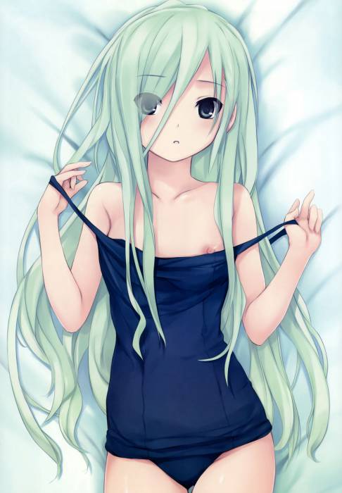 chiboard-b1t56082-20120319_1215521_absurdres_aqua_hair_bare_shoulders_blush_coffee_kizoku_cure_girl_flat_chest_green_eyes_hands_highres_kagamihara_itsuha_long_hair_lying_nipples_on_back_solo_upby-anonymous.jpg