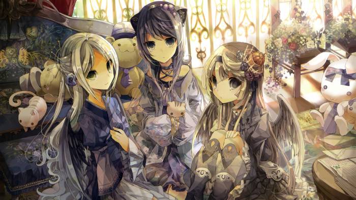 chiboard-b1t57424-20121009_Konachan.com_-_88154_animal_catgirl_dress_flowers_fruit_punch_long_hair_original_wings_upby-mugetsu.jpg