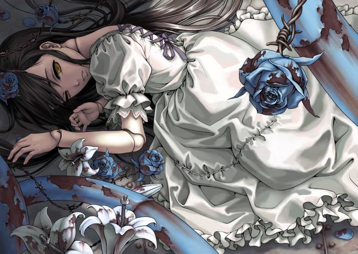 chiboard-b1t57781-20121225_Konachan.com_-_91086_black_hair_dress_flowers_original_takekawa_shin_yellow_eyes_upby-Mugetsu.jpg