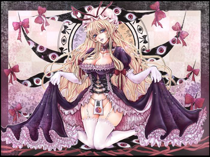 chiboard-b1t57965-20130203_Konachan.com_-_152686_blonde_hair_breasts_cleavage_damien666-n_elbow_gloves_garter_belt_purple_eyes_skirt_skirt_lift_stockings_touhou_yakumo_yukari_upby-ancia.jpg